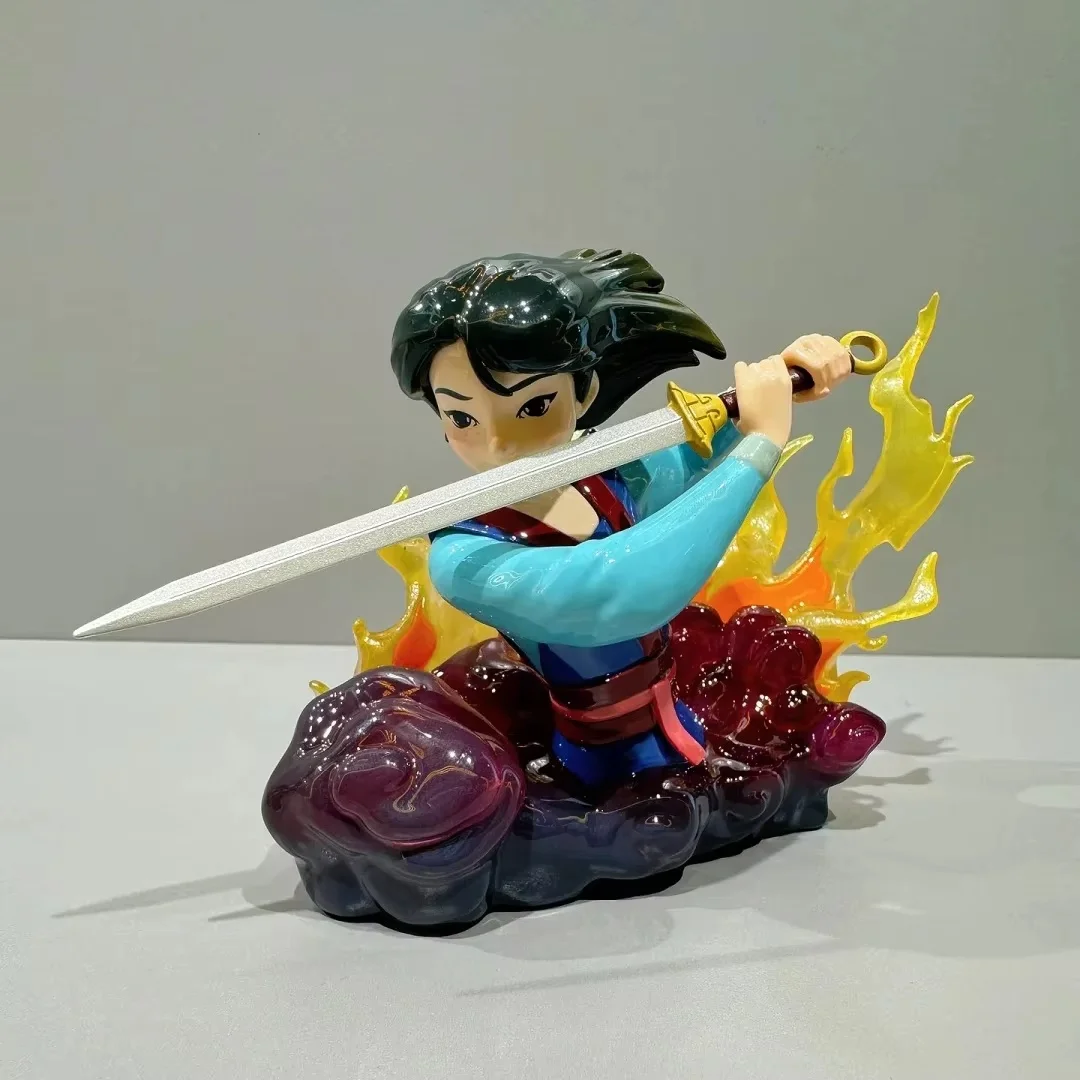 Disney Princess Art Gallery Series กล่องตาบอด 2 รุ่นของเล่นน่ารัก Snow White Aurora Mulan ตุ๊กตาตกแต่งของขวัญที่สวยงาม