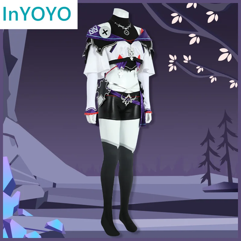 InYOYO Vtuber Cosplay Whale Talor Costume Cool Uniform Game Suit Halloween Carnival Party Outfit Women Men S-3XL Customized