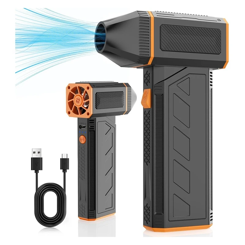 

ABKD Mini Turbo Jet Fan Electric Air Duster Handheld Brushless Motor 130000RPM 3 Speeds Industrial Computer Keyboard Cleaning
