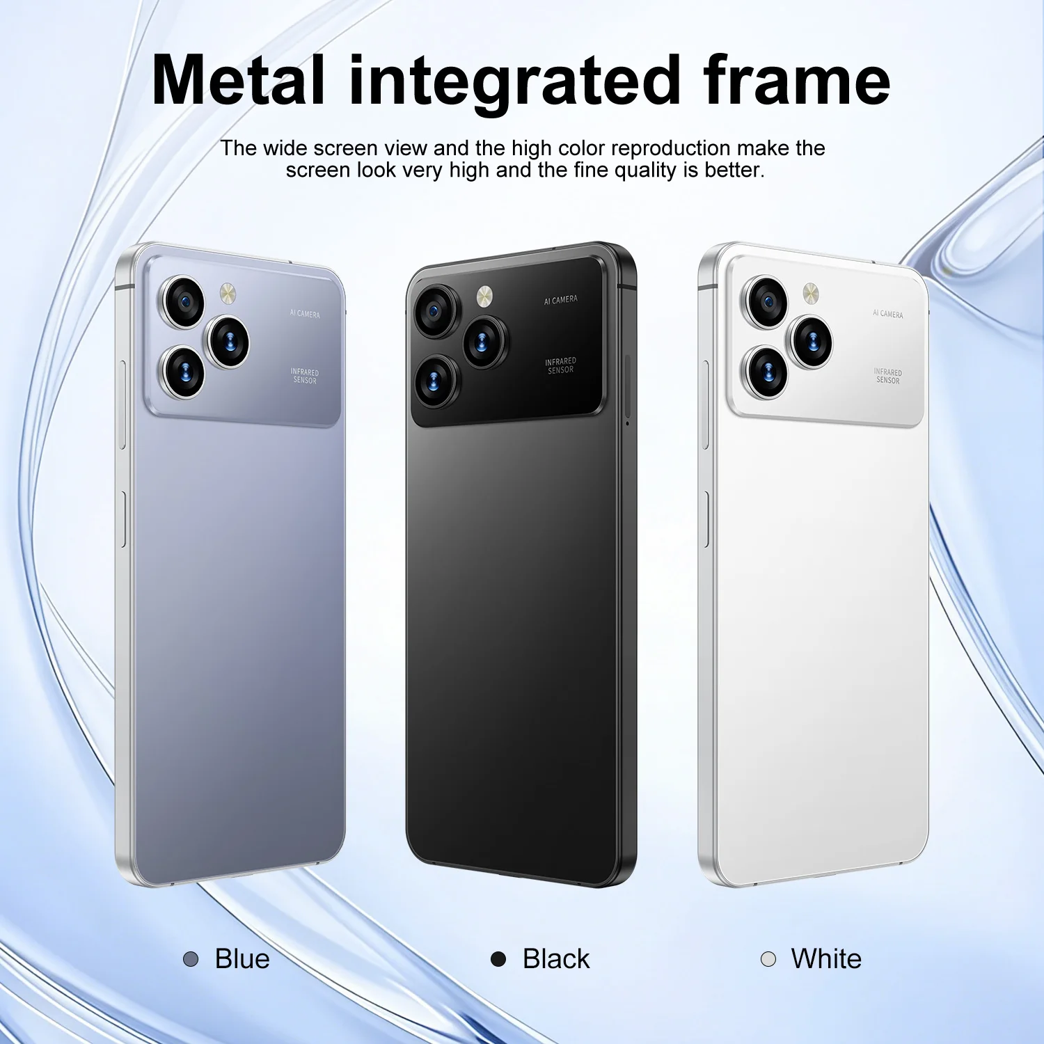 IVMI Global Vision 17Pro Max Smartphone 7.2Inch 4GB RAM 32GB ROM Android12 Dual SIM Face Unlock 4G Network 8+16MP Mobile Phones