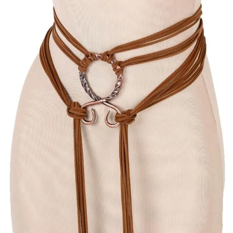 31BF Medieval Braided Rope Belt For Historical Cosplay And Masquerades Party