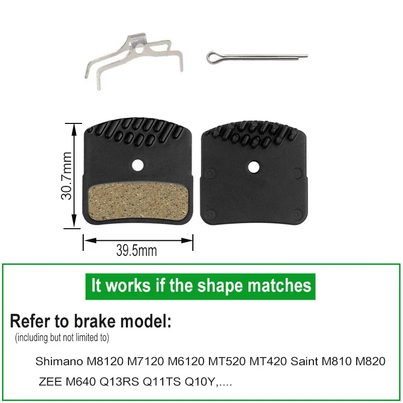 2pair Bicycle  Brake Pads Ceramic Heat Dissipation Disc brake pad For Shimano L05A L03A L04A RS805 R8070 M8000 M640 M820 NUTT