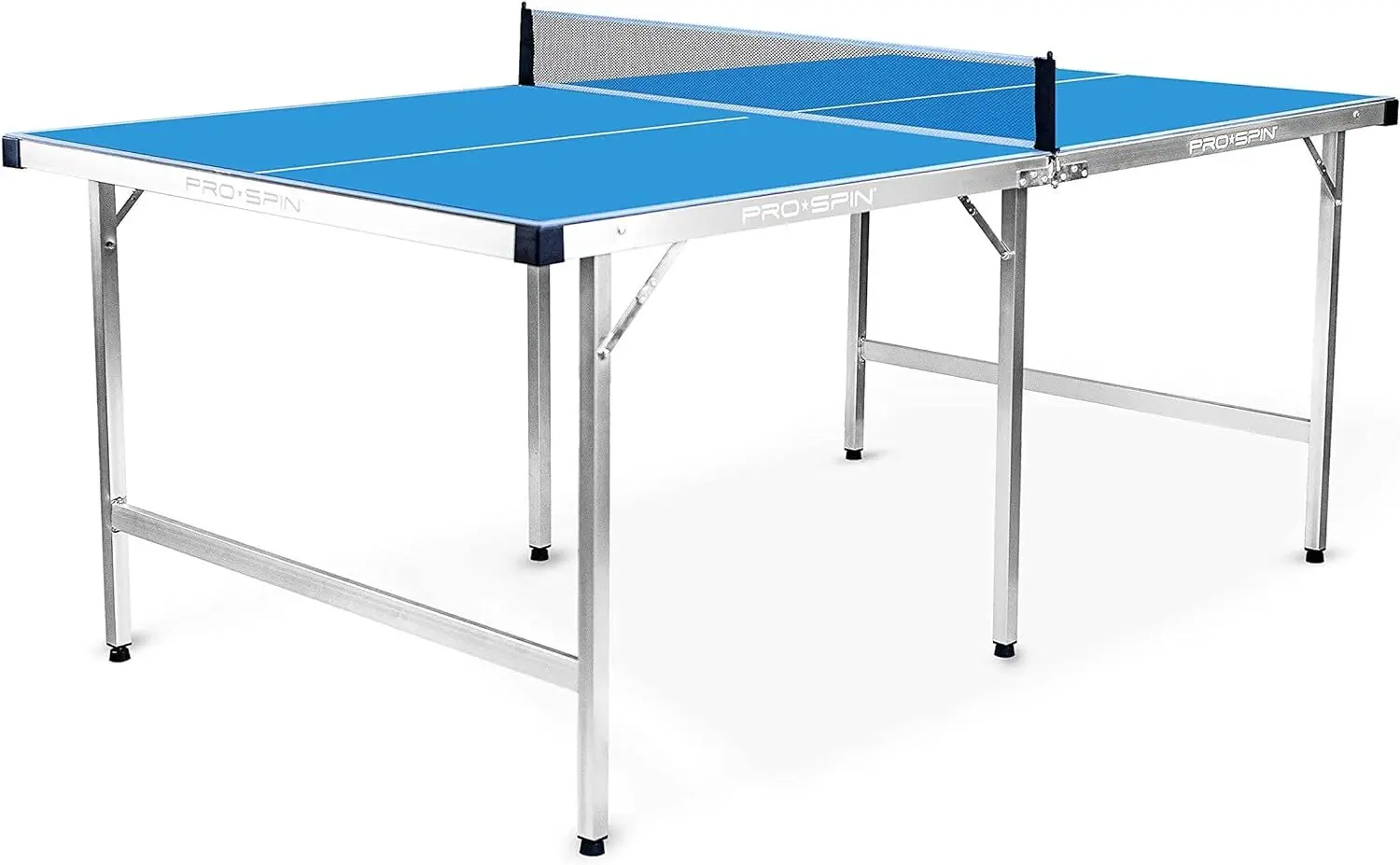 Midsize Ping Pong Table | Foldable | Complete Set with Premium Ping Pong Paddles & Balls | 100% Pre-Assembled | Portabl