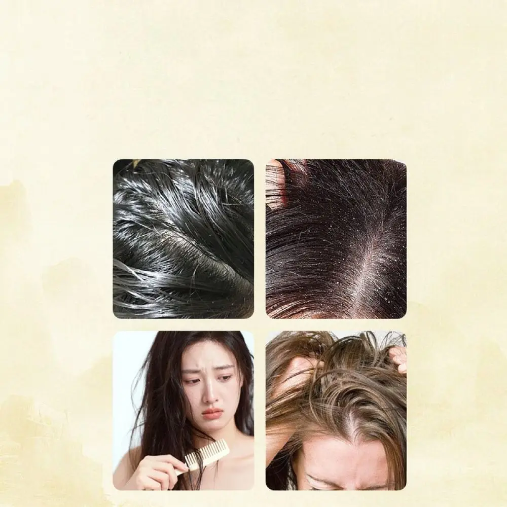 Nourishing Herbal Shampoo Powder Amino Acid Botanical Scalp Cleanser Rich Foam Hair Treatment For Healthier Looking Hair Roots