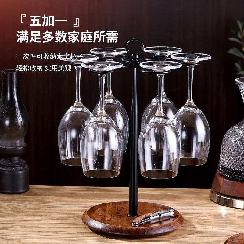 rotating European wine glass holder, household goblet holder