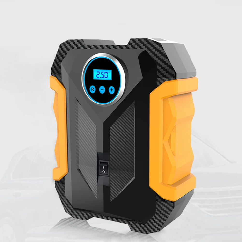 

150PSI Portable Car Inflator Pump with LED Light Bicycle Air Compressor Digital Display for Automobile Bicycle Ball