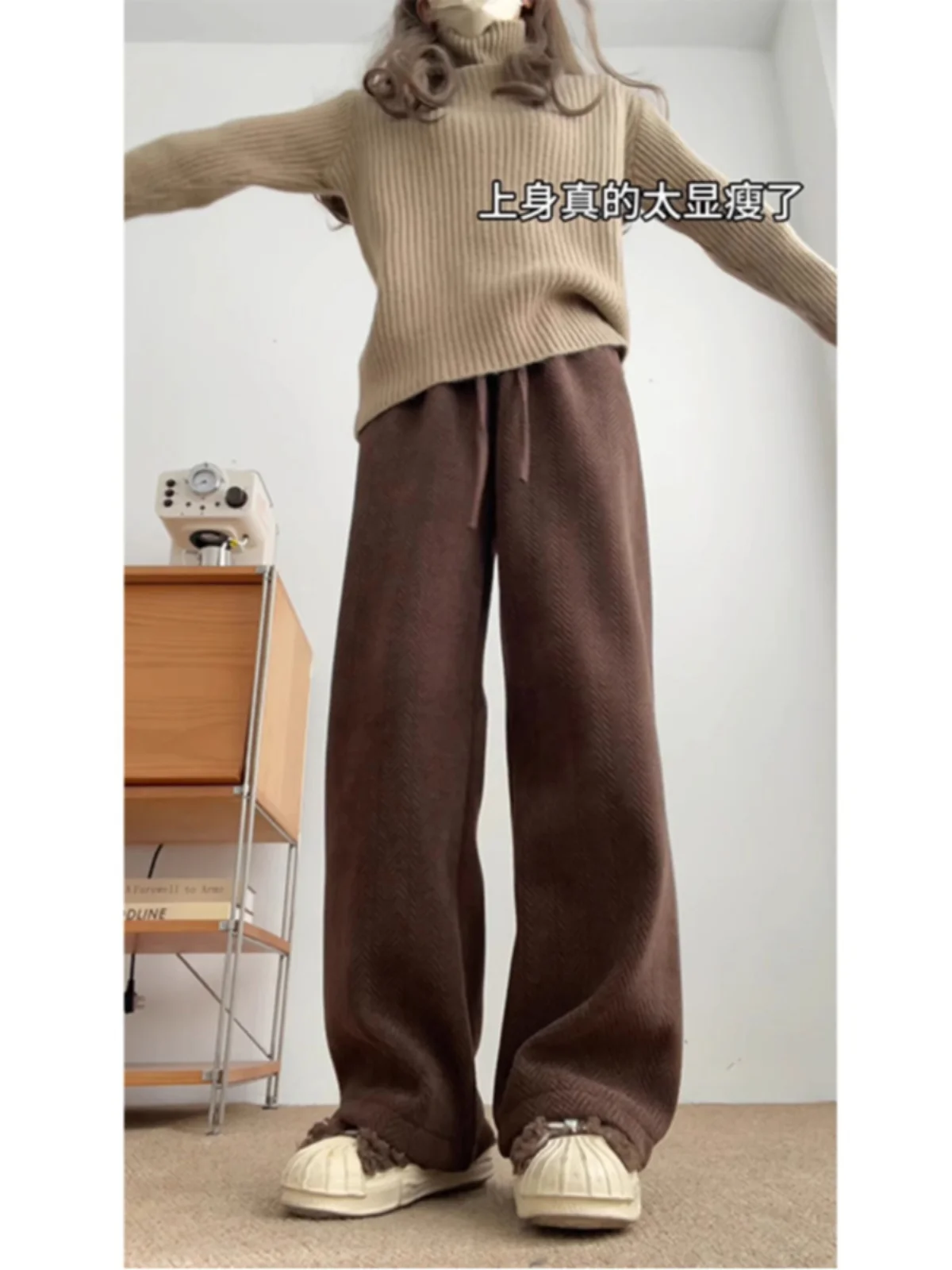 

Широкие брюки, синие женские весенние ультра-длинные минималистичные клубные брюки в стиле пэчворк с поясом и складками, модальные шифоновые брюки с клапанами и лентами