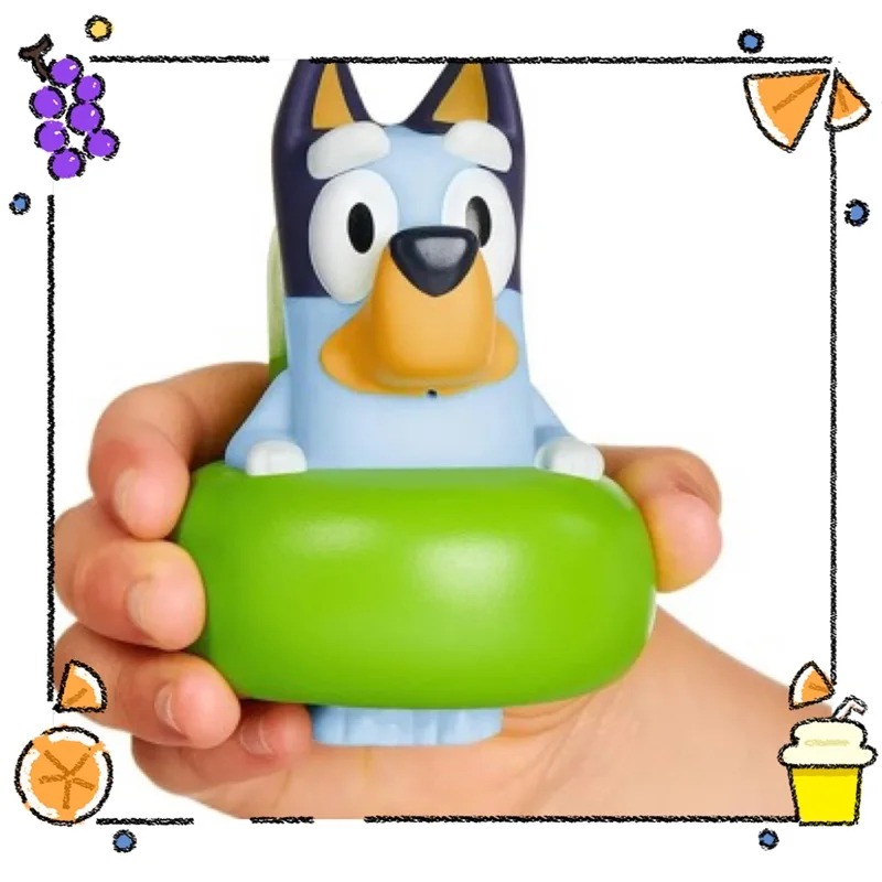 Moose Bluey Family Bath Sprayer 3 Pack Multi Color Bingo Kids Swimming Fun Toy Ball Spray Toy Bluey Swim Ring Toy Kids Gift