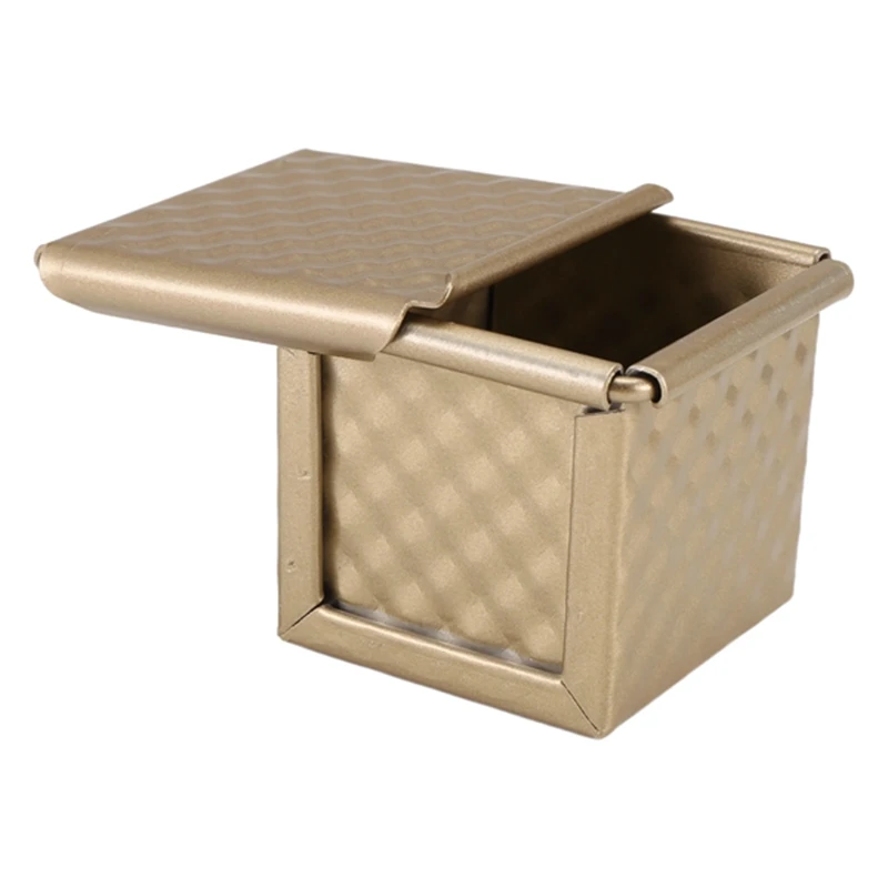 

AA58 Square Loaf Pan with Lid Toast Mold Bread Pan Pullman Loaf Pan with Cover Non-Stick Mini Water Cube Toast Box