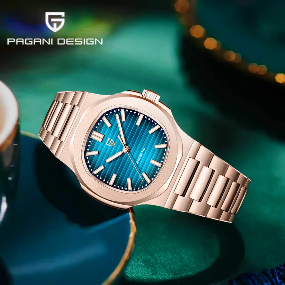 

Мужские часы Pagani Design 2026: роскошные автоматические механические часы из нержавеющей стали с сапфировым стеклом AR