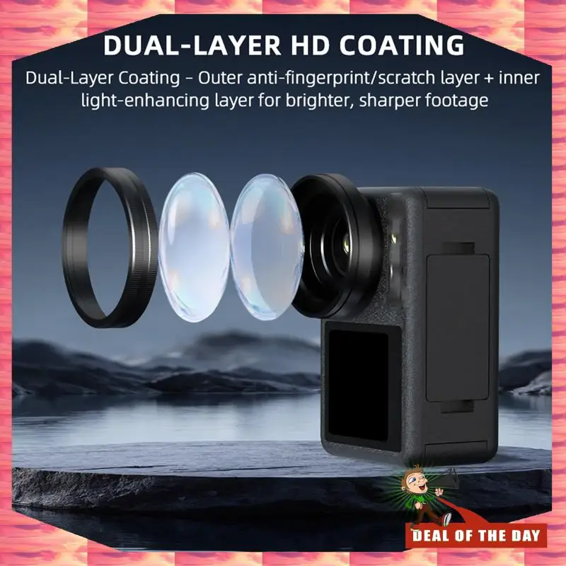 24-Hour Delivery Wide-Angle Lens For Action 5Pro Filter For Action5pro External Wide-Angle Lens To Expand Viewing Angle