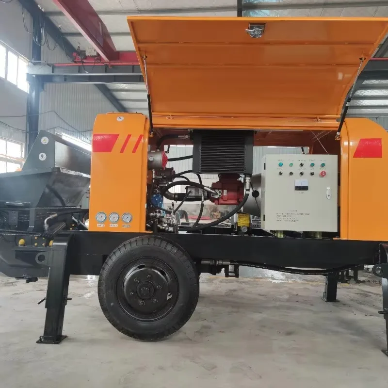 Customized When Efficiency Matters, Choose A Stationary Diesel Concrete Pump System