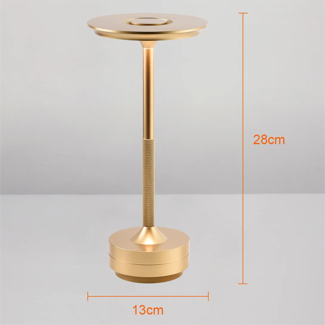 USB charging table lamp LED top touch three color dimming stepless dimming desk lamp simple design waterproof table lamp