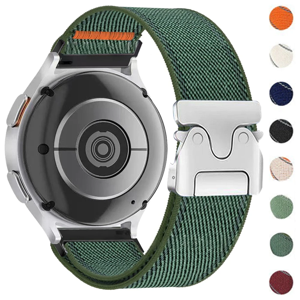 20mm 22mm Watch Strap For Amazfit Balance 2 Band GTR 4 2 2E GTR3 Pro/Helio/Active Max 2/GTS/Bip 6 5 U S Parachute Nylon Bracelet