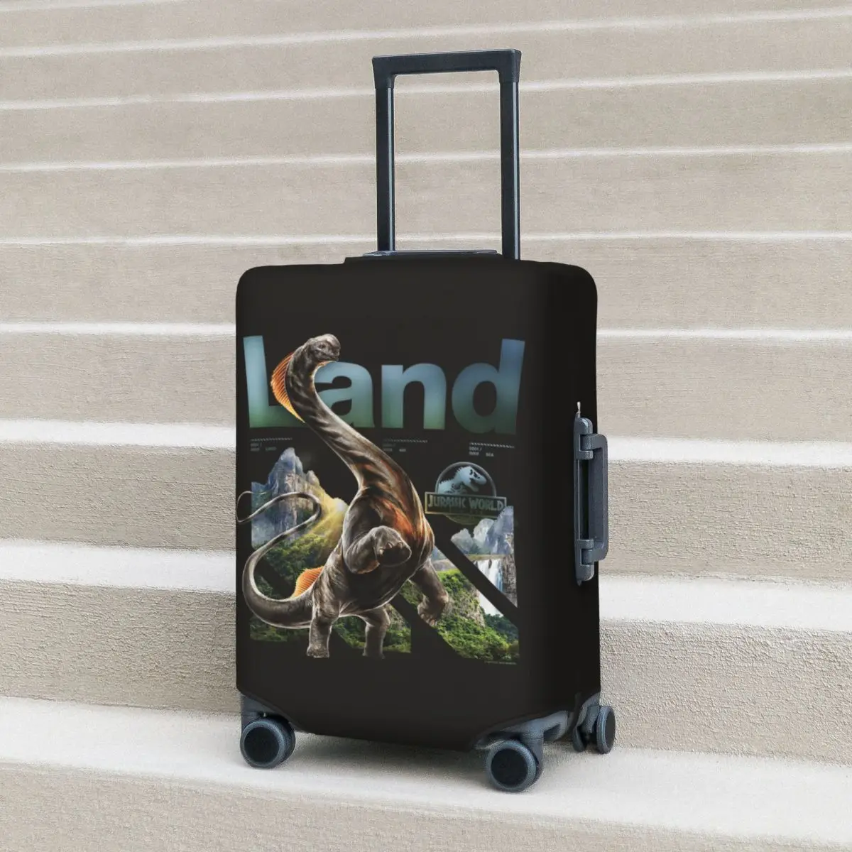 

Jurassic World Rebirth Titanosaurus Land Dinosaur Suitcase Cover Travel Flight Useful Luggage Supplies Protector