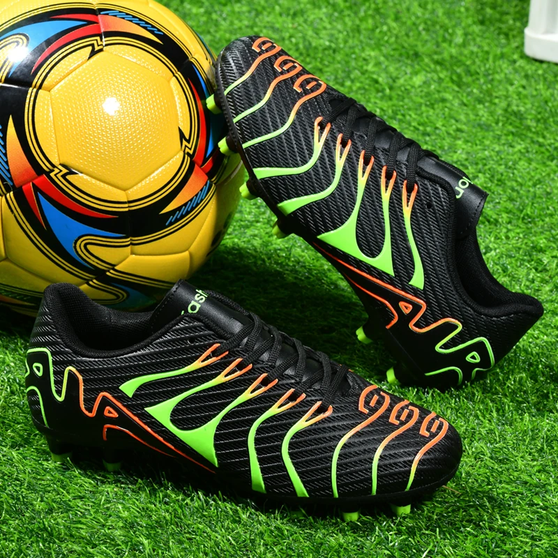 2024 Men's Soccer Shoes Large Size Ultralight Football Boots Boys Sneakers Non-Slip AG/TF Soccer Cleats Ankle Boots Unisex