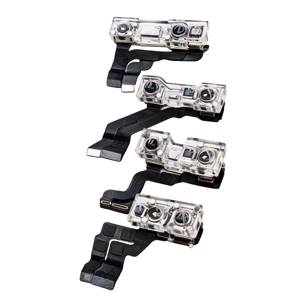 4-in-1 Magnetic Front Camera Lens Cover Set For IPhone, Transparent ABS Dust Protector Shield For Repair And Daily Use