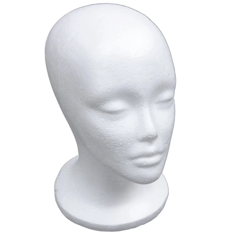 WIND FLYING 10X Female Foam Mannequin Head Model Hat Wig Display Stand Rack White