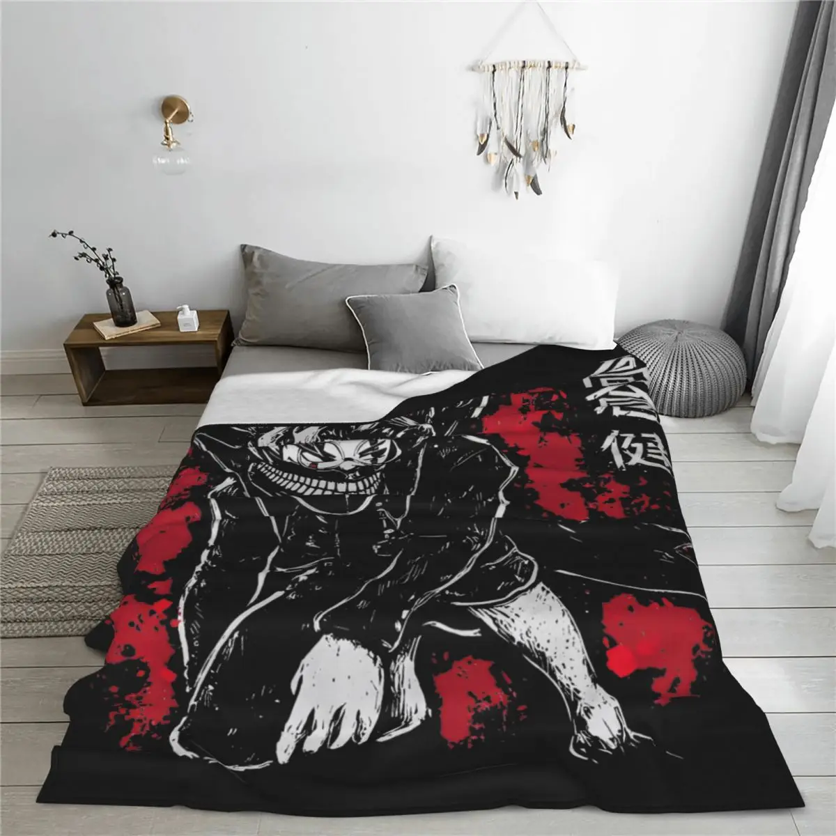 Okarun Dandadan Blankets Flannel Anime Lightweight Throw Blankets for Home Couch Bed Rug