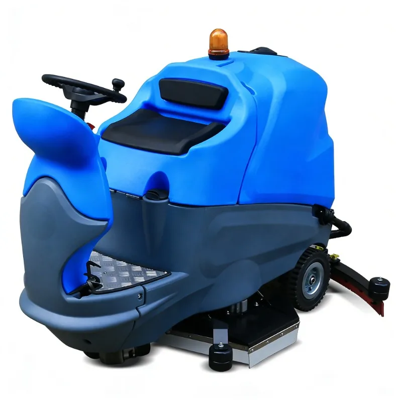 180 Floor Scrubber Ride on Road Street Leaf Collecting Scrubber Machine Industrial Electric Battery Floor Sweeper O8