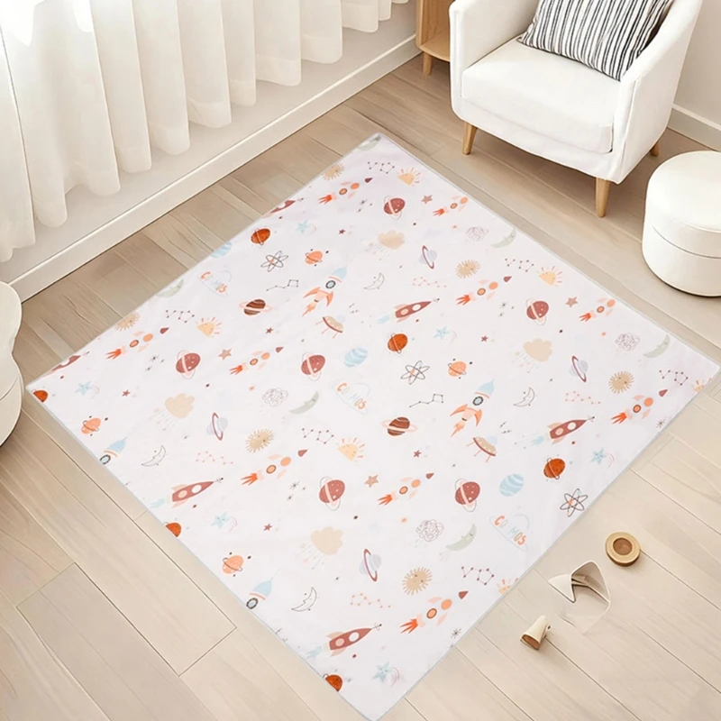 الكرتون الطفل كرسي مرتفع سبلاش حصيرة المحمولة مقاوم للماء نونسليب الطابق حامي حصيرة للطفل الأكل اللعب نشاط التطوير #3