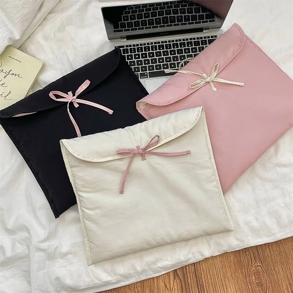 Прочный балетный защитный чехол для планшета 11/13 дюймов, корейский стиль, сумка для хранения компьютера, противоударная сумка с розовым бантом для планшета, рабочая сумка