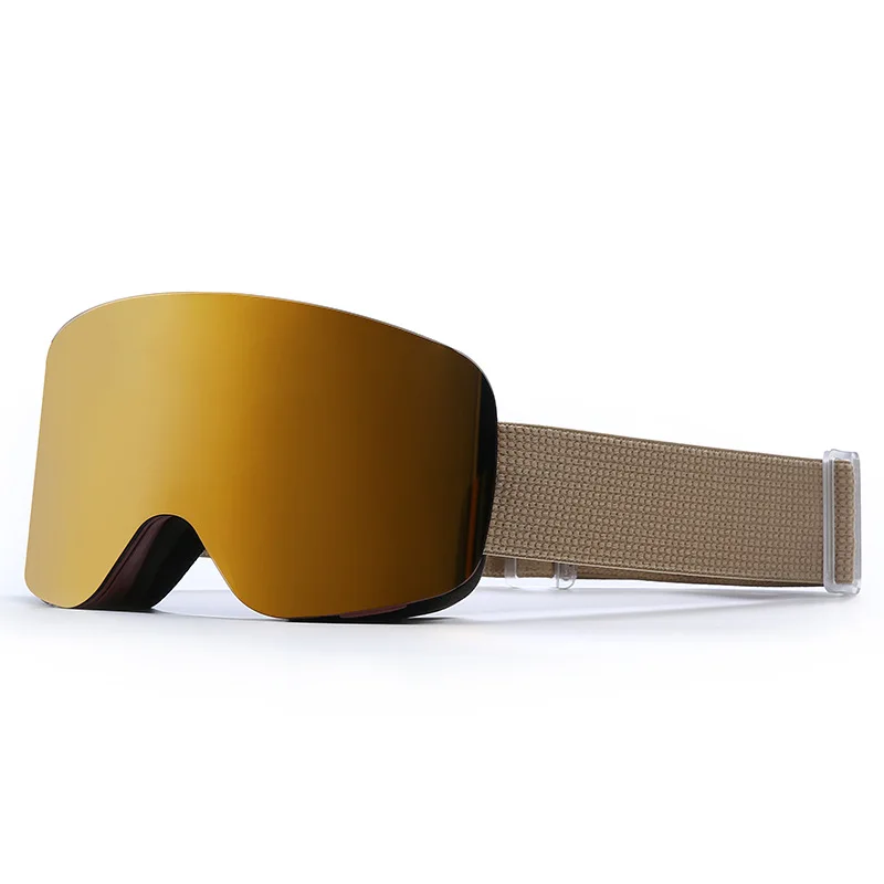 Flip Cover Óculos de esqui para adultos Óculos esféricos grandes antiembaçantes de camada dupla para passeios ao ar livre