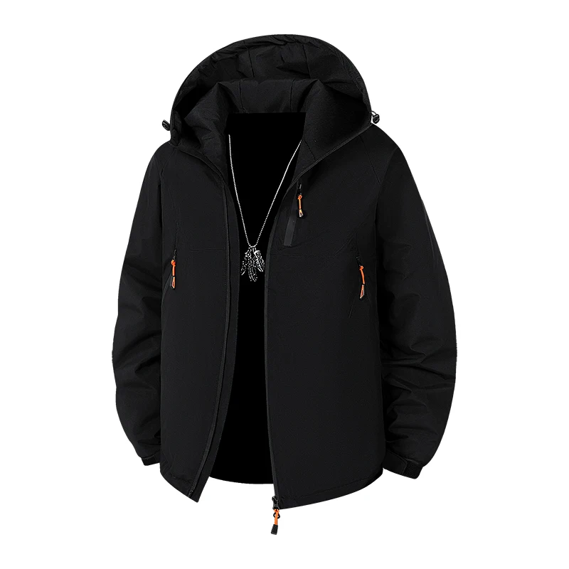 

Men's Loose and Thick Coat Autumn and Winter Men's Multi-pocket Functional Down Cotton-padded Jacket Workwear Windproof Jackets