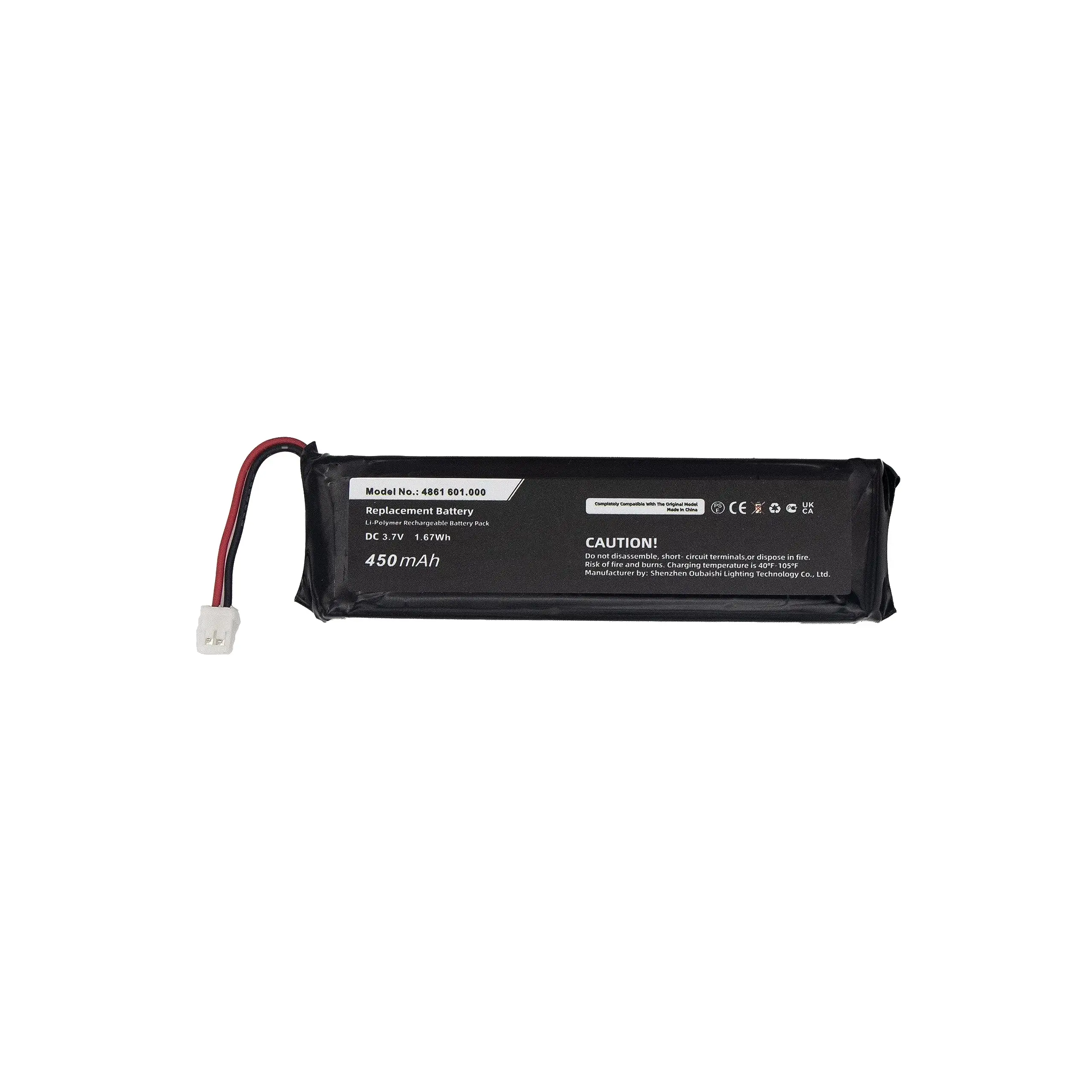 Replacement Battery for Eppendorf  Xplorer, Xplorer Plus 4861 601.000 3.7V/450mAh