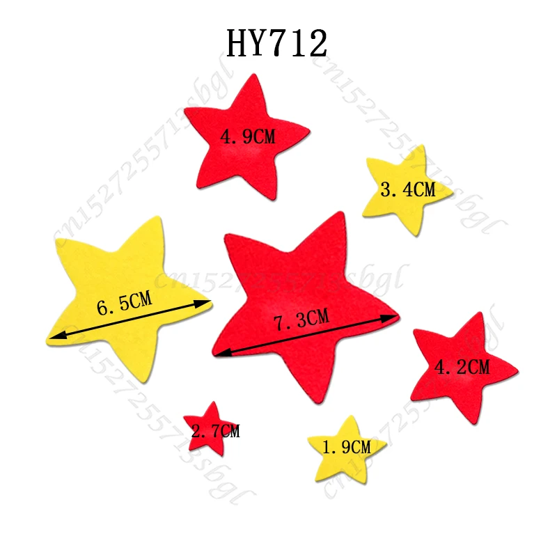Five-pointed  star cutting dies 2022 new die cut &wooden dies Suitable  for common die cutting  machines on the market