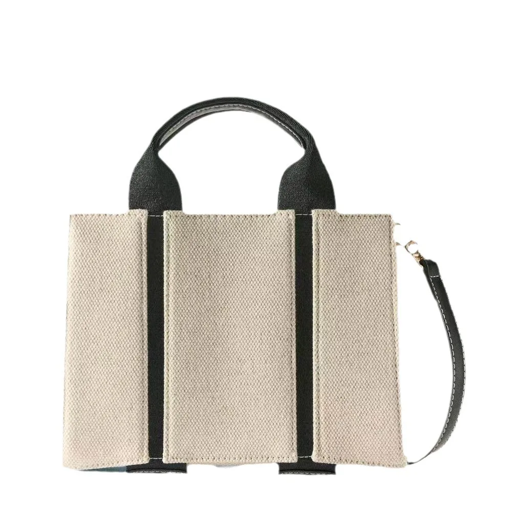 Imagem -02 - Bolsas de Balde de Grande Capacidade para Mulheres Decoração Simples de Lona Bolsala de Alça Superior Bolsas de Ombro Casuais Designer