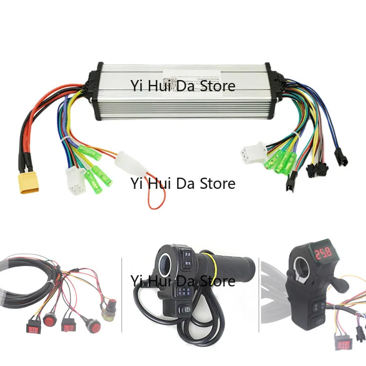 350W High Power DC Brushless Motor Drive Controller 24V/36V/48V with Handle Button for Industrial Use