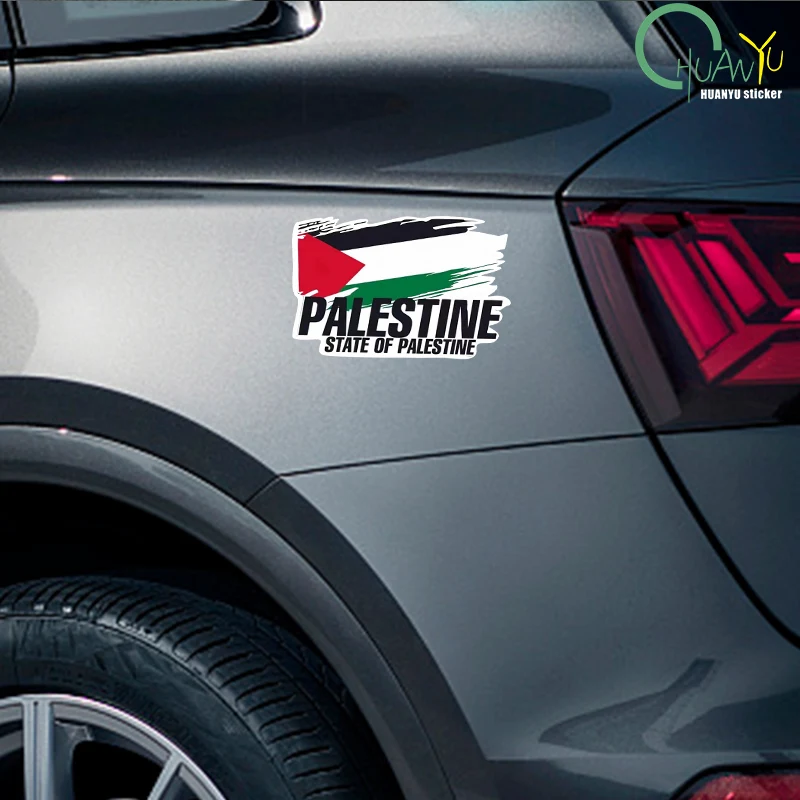 Palestine Flag Bumper Stickers Motorcycle Racing National Flag Off Road Decal World Peace Stickers view 5