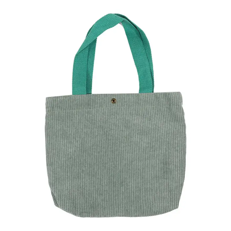 

NewTote Bags Makeup Bag Corduroy Lunch Bag Shopping Bag Shoulder Bag College Style Student Handbag Shopping Work Commuting