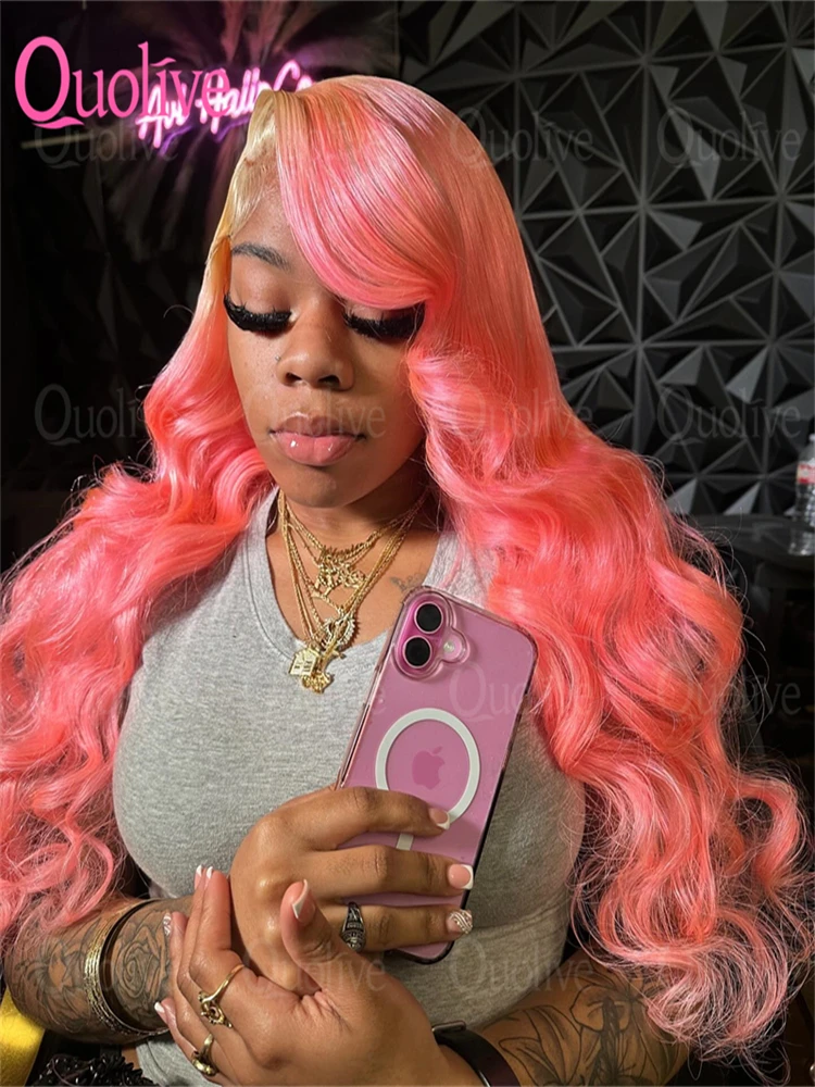 

Body Wave Human Hair Wigs Pink Wig 200% Density 30 Inch Wigs Human Hair Hd Frontal 13x6 13x4 Pre Plucked Wigs For Women