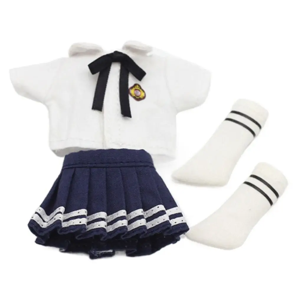 Obitsu11 Clothes Suit School Uniforms Casual Wear Shirts Shorts Pants Pleated Skirt Mini Socks For OB11 Doll Clothes Accessories