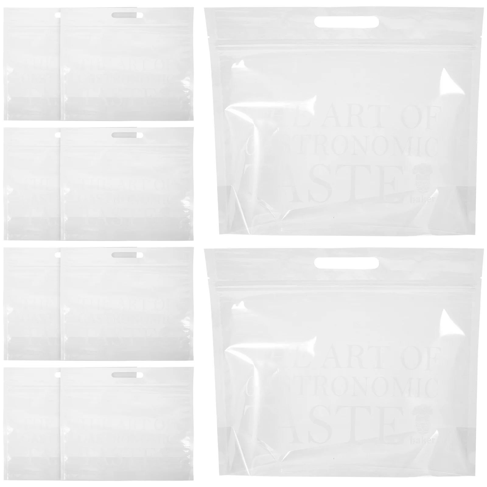 

50Pcs Transparent Bread Storage Bags Freezer Safe Pouches for Homemade Baking Goods Pastries Packaging Donuts Wrapping