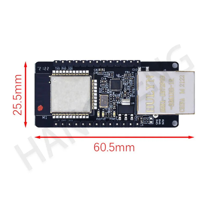 Imagem -03 - Placa de Módulo sem Fio com Porta Serial Embutida Rede Ethernet Compatível com Bluetooth Wi-fi Combo Gateway Mcu Esp32 Wt32-eth01