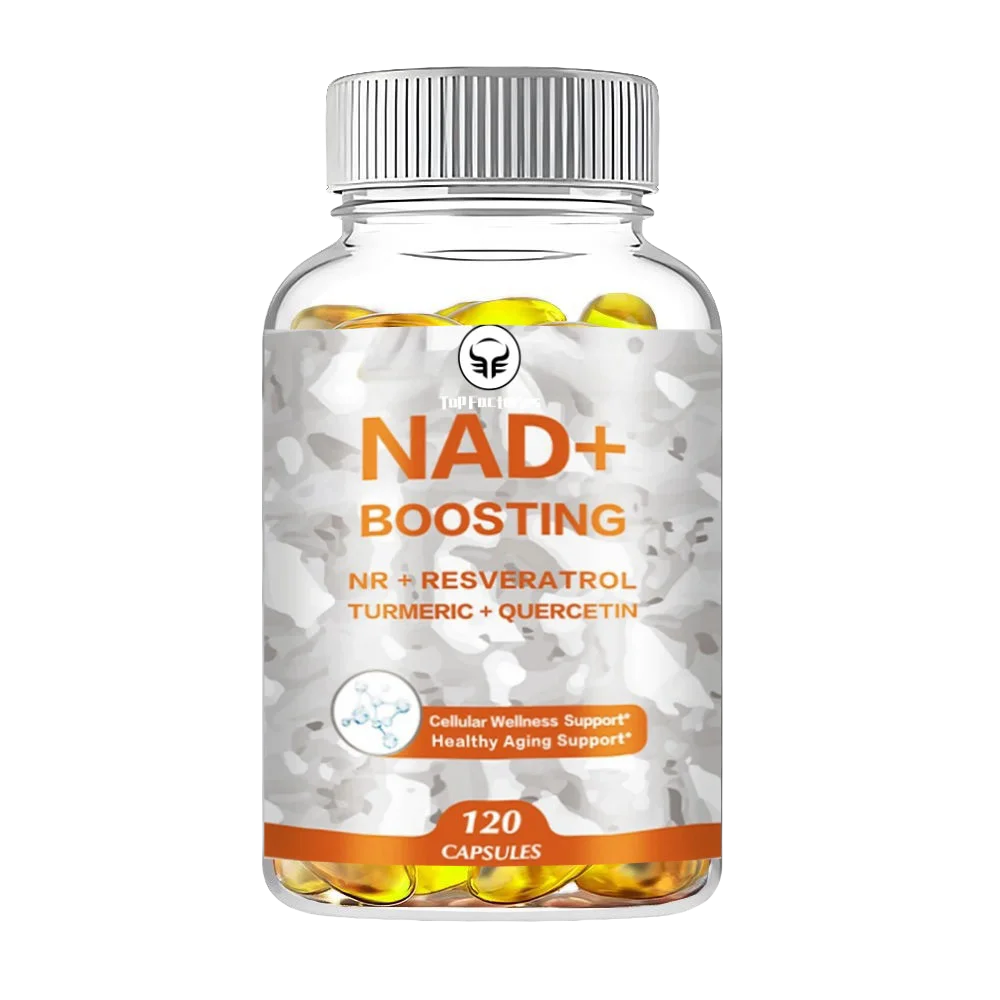 

Top Factories Nad + Boosting - Cellular Energy & Repair, Healthy Aging With Nr + Resveratrol Turmeric + Quercetin