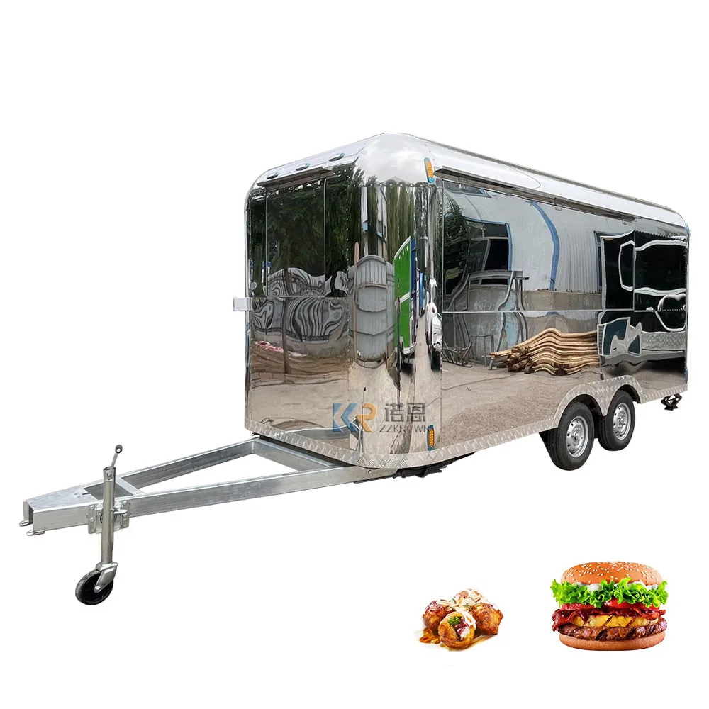 Mobile Kitchen Food Trailer Dot Approved Street Food Truck Hot Dog Vending Cart For Sale Dessert Churro