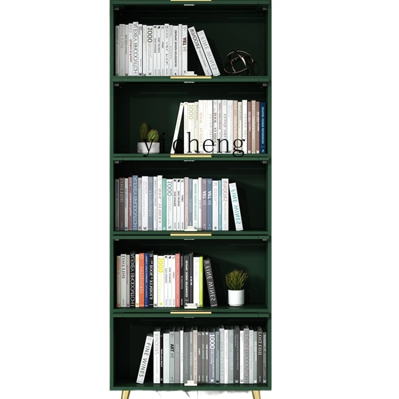 

ZC Simple Modern Combined Bookcase Bookshelf with Glass Door Storage Cabinet Narrow Locker