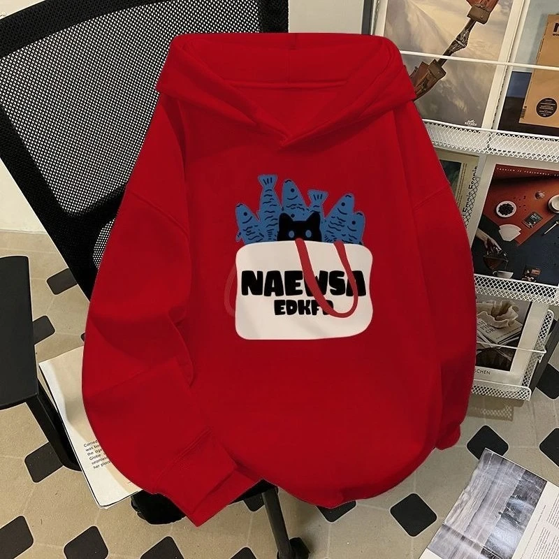 هوديي مطبوع بنمط إبداعي مريح، مسامي، صديق للبشرة، متعدد الاستخدامات، ملابس رياضية بقلنسوة كاجوال #1