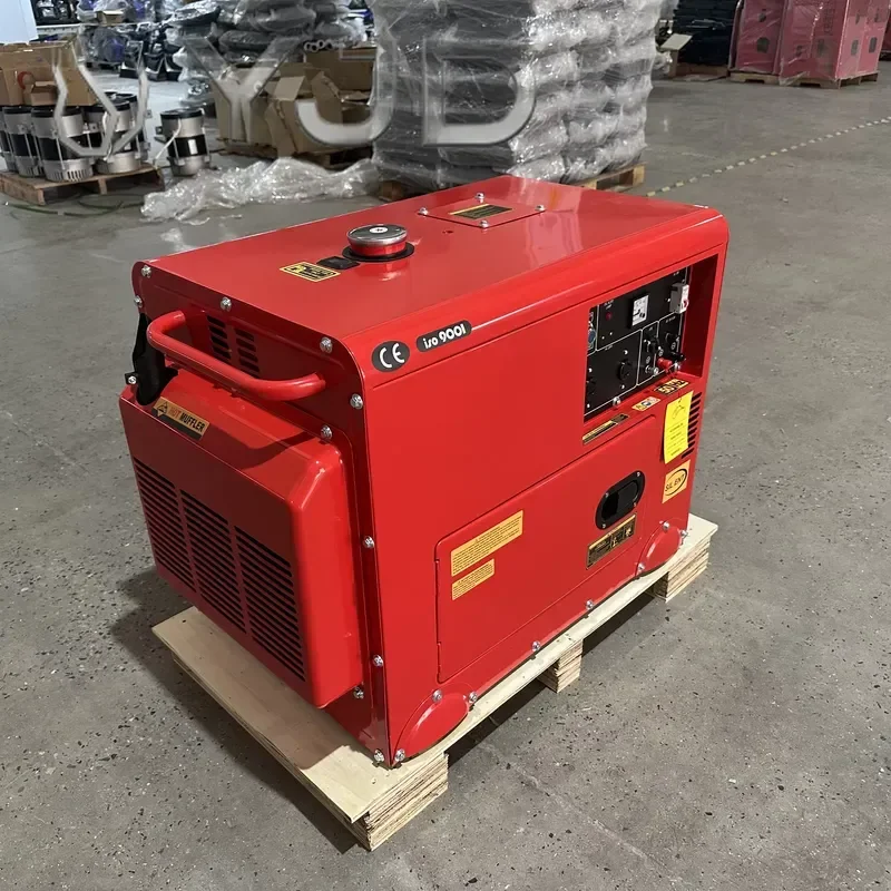 Leanko Power 5KW 10KW New Set Factory Wholesale Single Cylinder Air Cooled Diesel Generator Small Household Power Generator