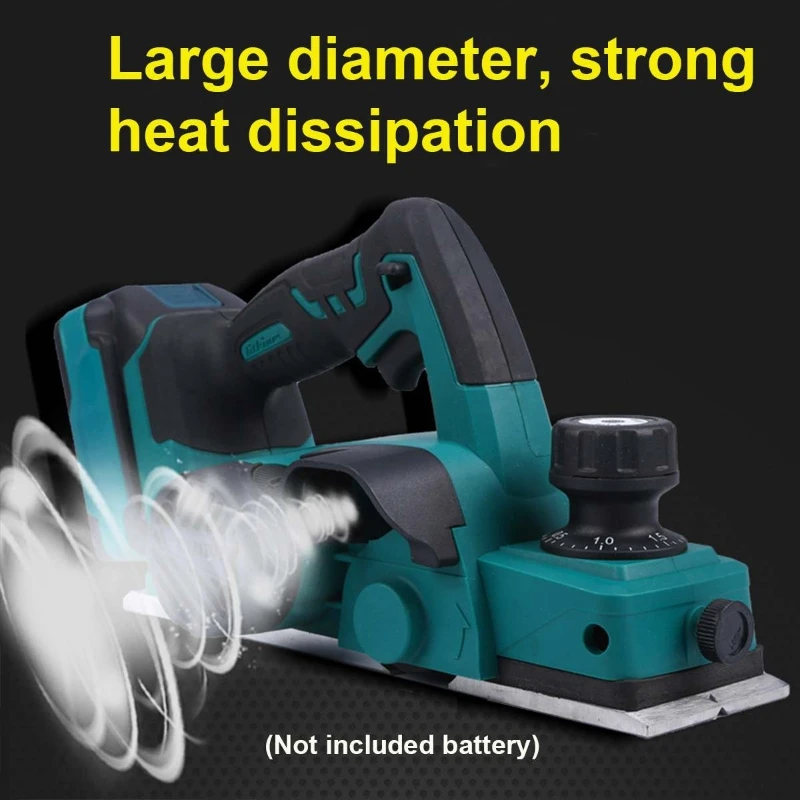 18V 15000rpm Rechargeable Electric Planer Cordless Hand Held Wood Cutting Woodworking Fit For Makita 18V Battery Power Tool