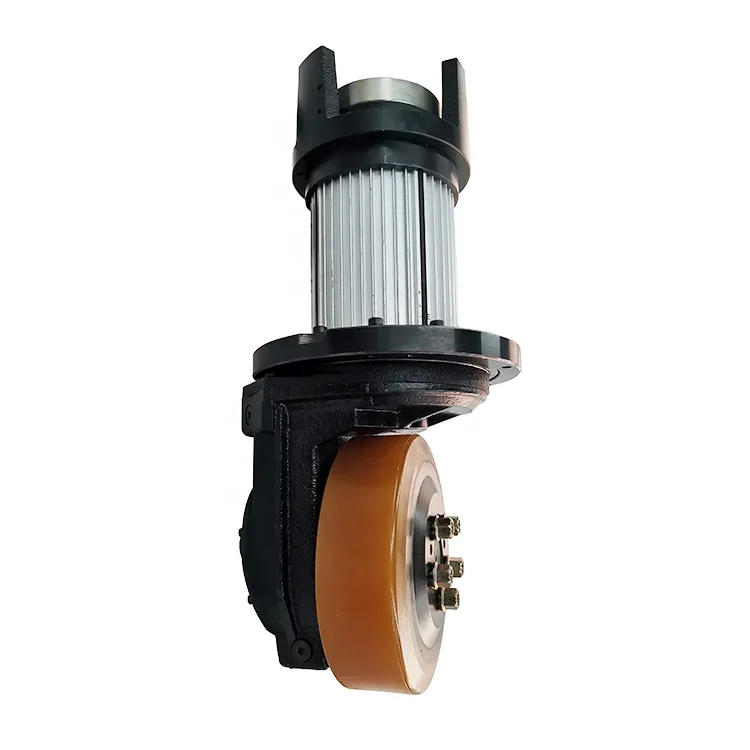 TZBOT PU Wheel Steering Drive Unit Assembly Vertical Motor in Wheel For Stacker Forklift Wheel Drive Motor for Hydraulic