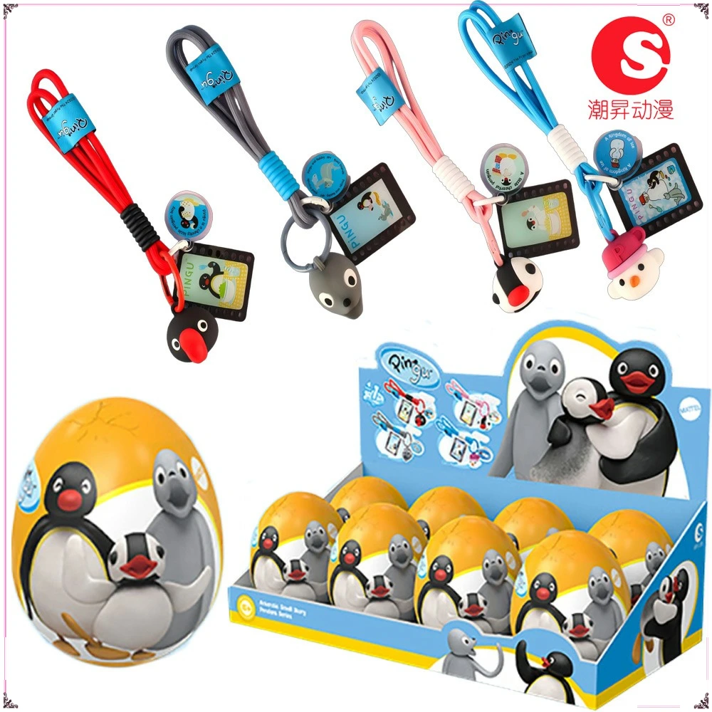 

Original Pingu Antarctic Small Story Series Pendant Cartoon Cute Penguin Figurine Pendant Classic Animation Charms Holiday Gifts