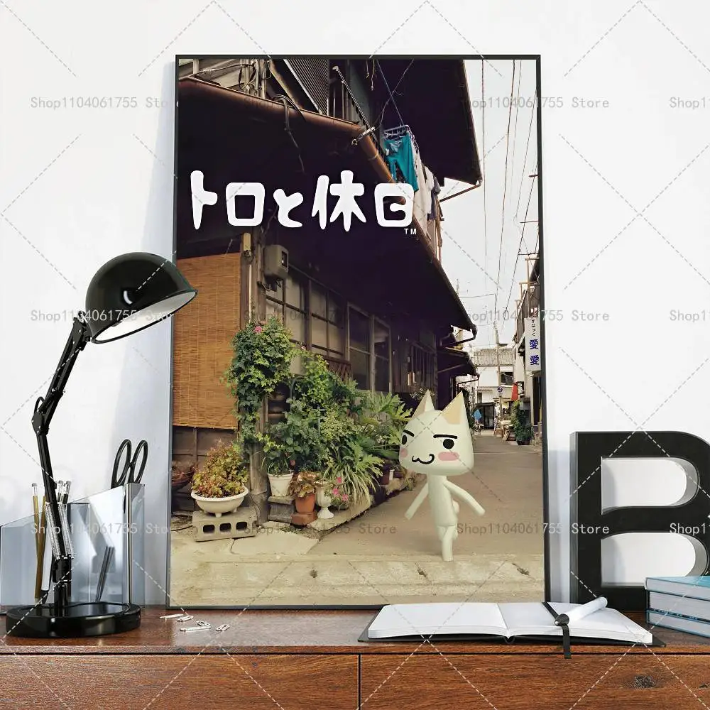 Inoue Toro CUTE Cat Hot Classic Poster Selbstklebender Kunst-Aufkleber aus wasserfestem Papier für Café, Bar, Zimmer, Wanddekoration – Detail 7