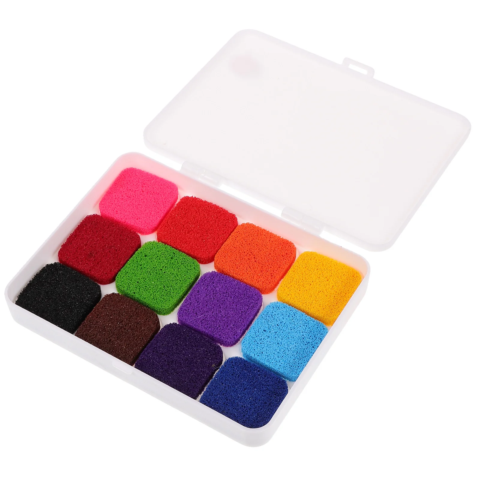 ชุดแสตมป์หมึกพกพา 1 ชุด ล้างออกได้ สำหรับมือ ผ้า กระดาษ หมึก 12 สี สำหรับงานฝีมือ แสตมป์หลากสี