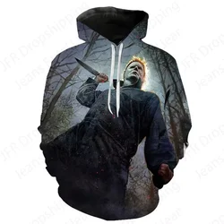 Autumn Winter New Horror Movie Men's Hoodies Street Fashion Pullover 3D Printed Casual Sweatshirts Oversized Men's Clothing