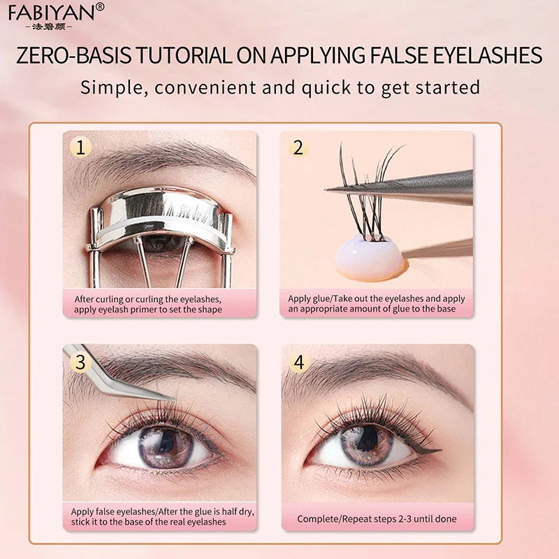 Stainless Steel False Eyelashes Tweezers High Precision Clip Eyelash Extension Tweezers Suitable For Beginners Makeup Tools